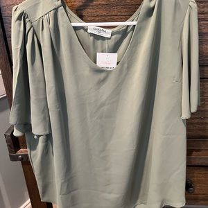 Women’s olive blouse size XL